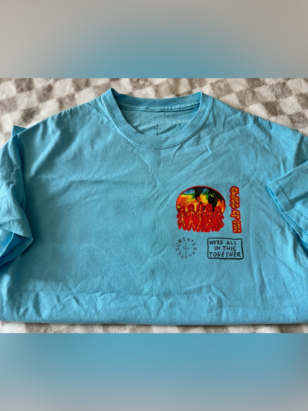 CACTUS JACK C/O CLASS OF 2020 T-SHIRT Lebron James Travis Scott Blue